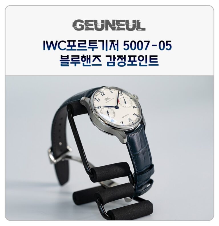 (2019. 6. 12) IWC 포르투기저 5007-05 부엉이 블루핸즈 레플리카시계 감정법 분석 이미지 1
