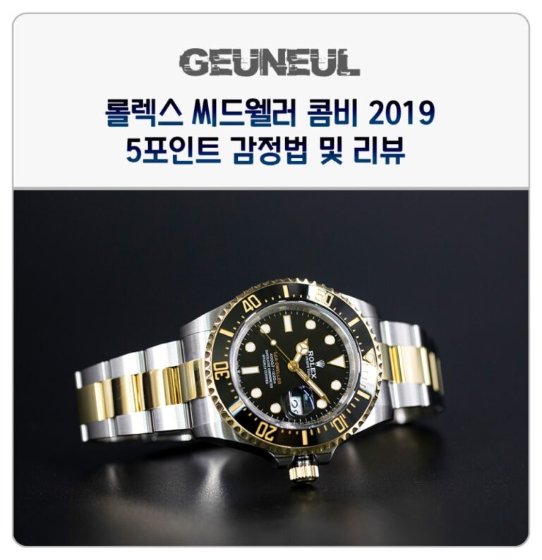 (2019. 7. 1) 진짜 미친놈, 2019 씨드웰러 투톤 레플리카시계 감정법 분석 이미지 1