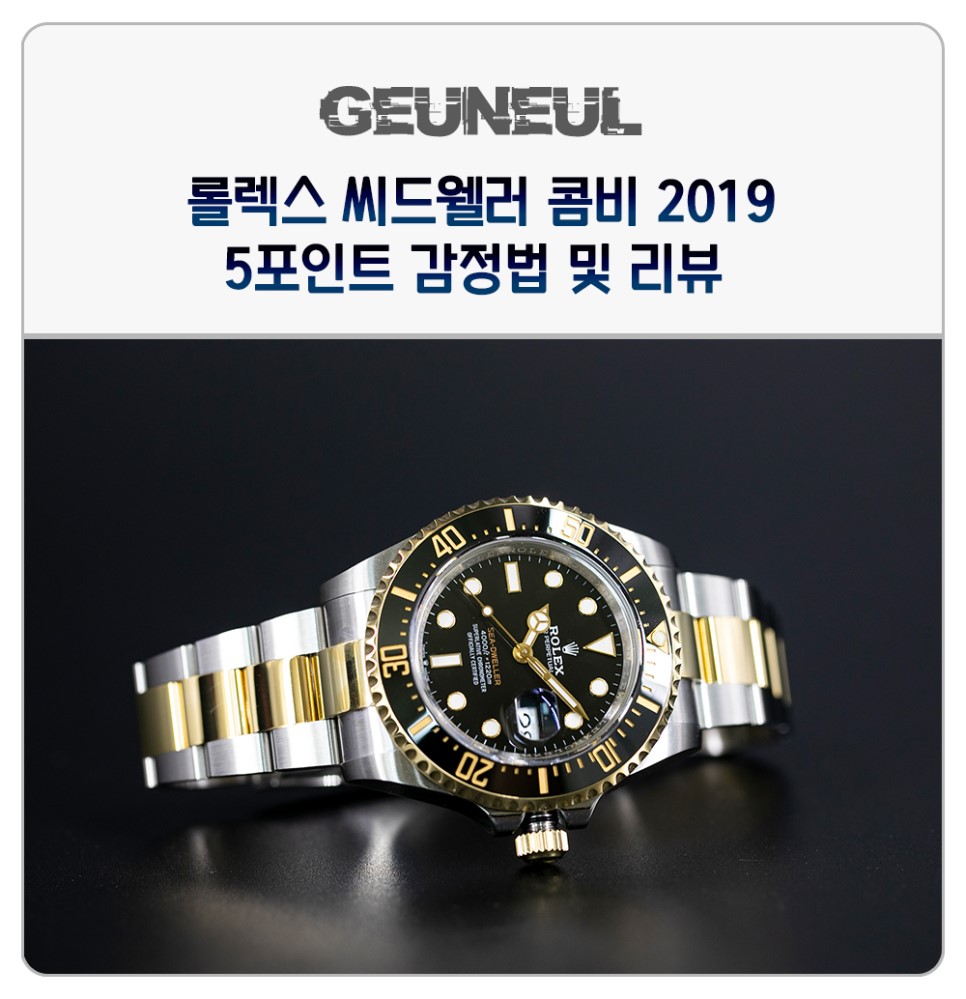 (2019. 7. 1) 진짜 미친놈, 2019 씨드웰러 투톤 레플리카시계 감정법 분석 이미지 1