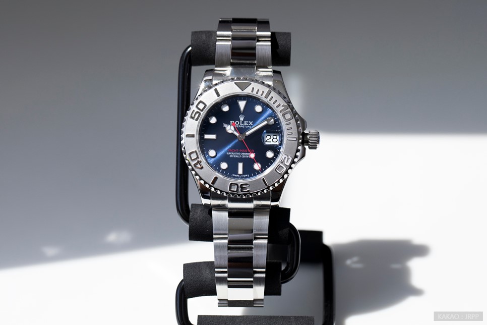 롤렉스 요트마스터37 블루 다이얼 커스텀 레플리카시계 리뷰 ARF Rolex YachtMaster37 Blue Custum Dial Review 이미지 1