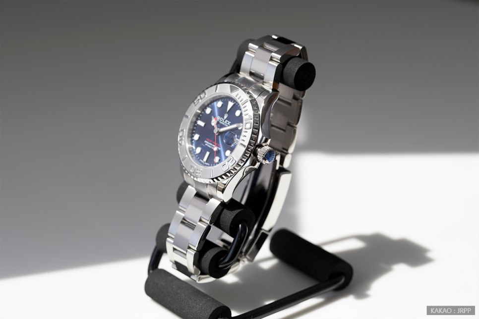 롤렉스 요트마스터37 블루 다이얼 커스텀 레플리카시계 리뷰 ARF Rolex YachtMaster37 Blue Custum Dial Review 이미지 6