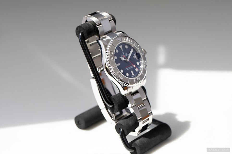 롤렉스 요트마스터37 블루 다이얼 커스텀 레플리카시계 리뷰 ARF Rolex YachtMaster37 Blue Custum Dial Review 이미지 7