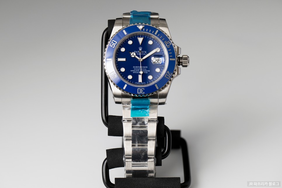 롤렉스 블루 화이트골드 서브마리너 "스머프" V7 레플리카시계 리뷰 NOOB Rolex Blue Submariner "Smurf" V7 Replica Review 이미지 1
