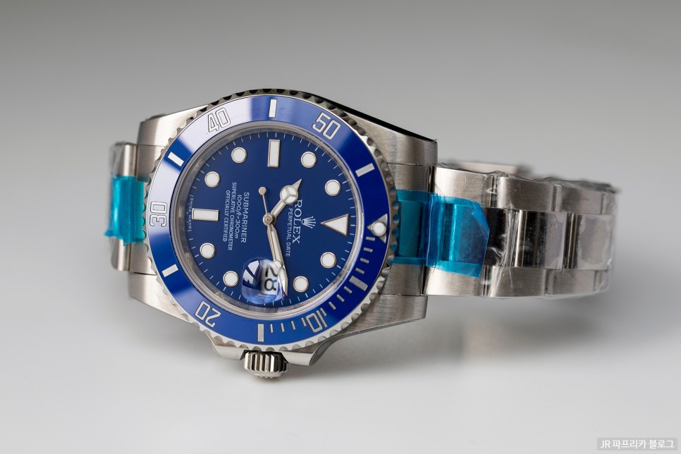 롤렉스 블루 화이트골드 서브마리너 "스머프" V7 레플리카시계 리뷰 NOOB Rolex Blue Submariner "Smurf" V7 Replica Review 이미지 10