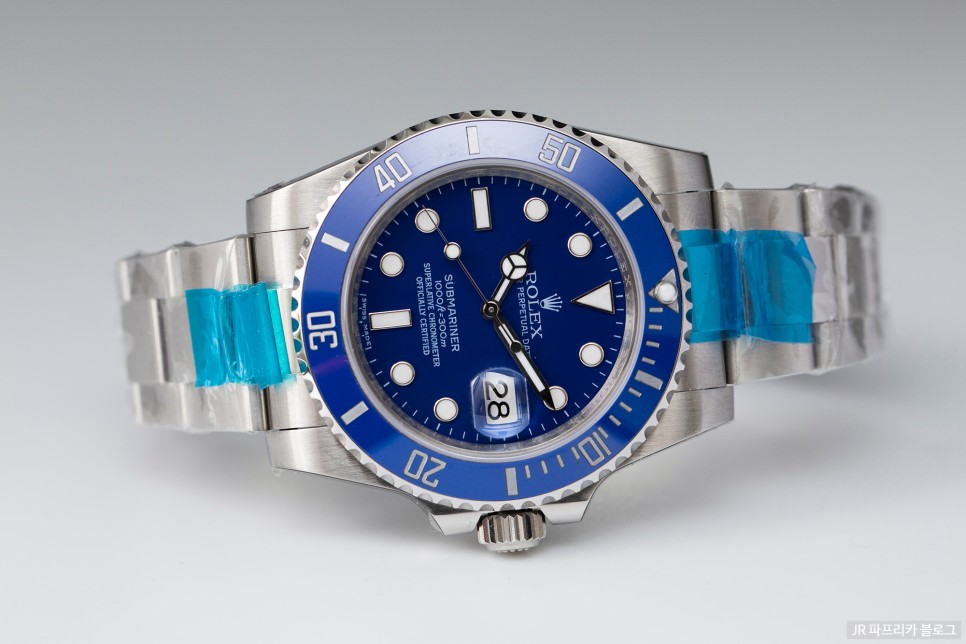 롤렉스 블루 화이트골드 서브마리너 "스머프" V7 레플리카시계 리뷰 NOOB Rolex Blue Submariner "Smurf" V7 Replica Review 이미지 11