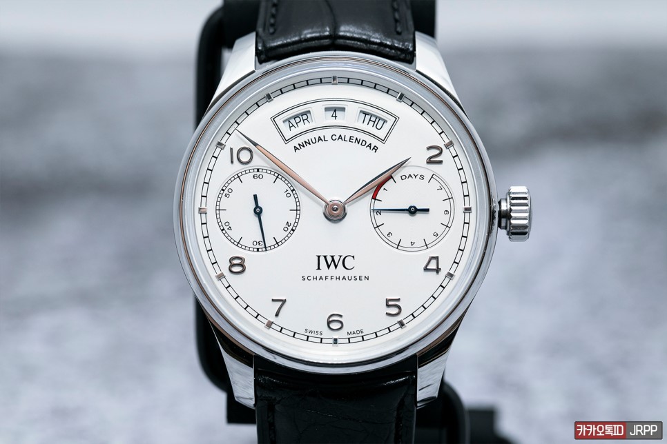 IWC 포르투기저 세븐데이즈 애뉴얼캘린더 화이트다이얼 레플리카시계 리뷰!! IWC Portuguese 7 Days Annual Calendar 짝퉁시계 Revi… 이미지 5