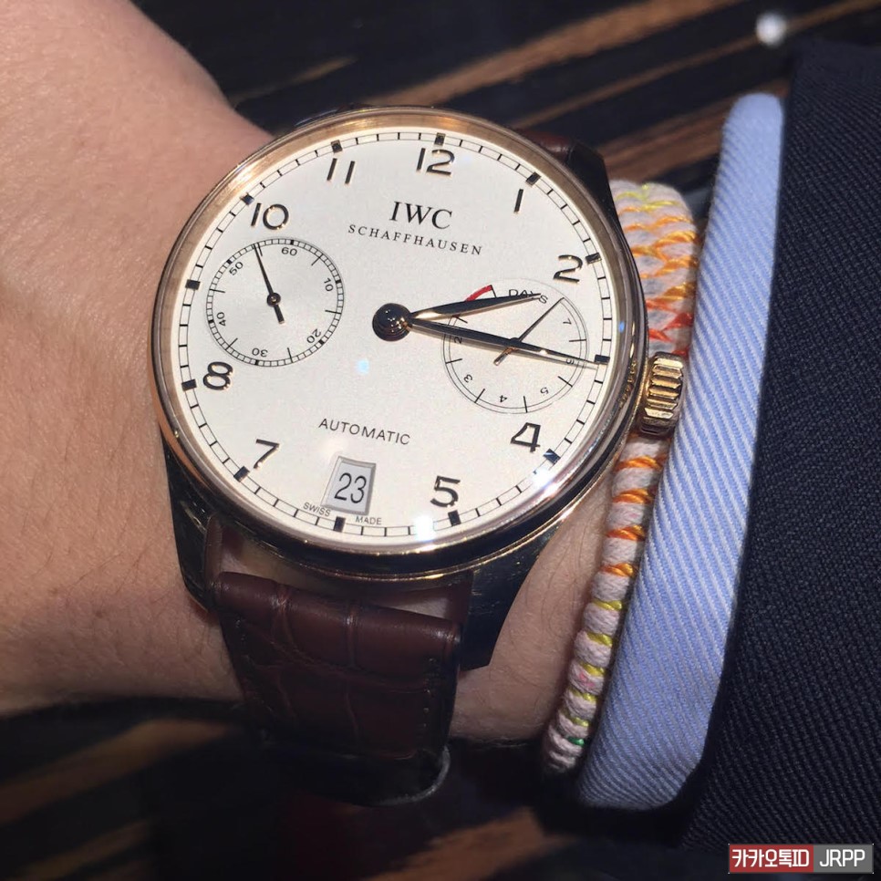 IWC 포르투기저 세븐데이즈 애뉴얼캘린더 화이트다이얼 레플리카시계 리뷰!! IWC Portuguese 7 Days Annual Calendar 짝퉁시계 Revi… 이미지 6