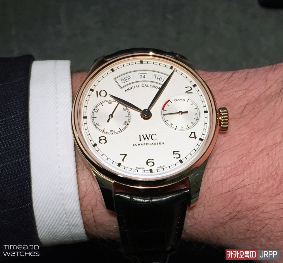 IWC 포르투기저 세븐데이즈 애뉴얼캘린더 화이트다이얼 레플리카시계 리뷰!! IWC Portuguese 7 Days Annual Calendar 짝퉁시계 Revi… 이미지 7