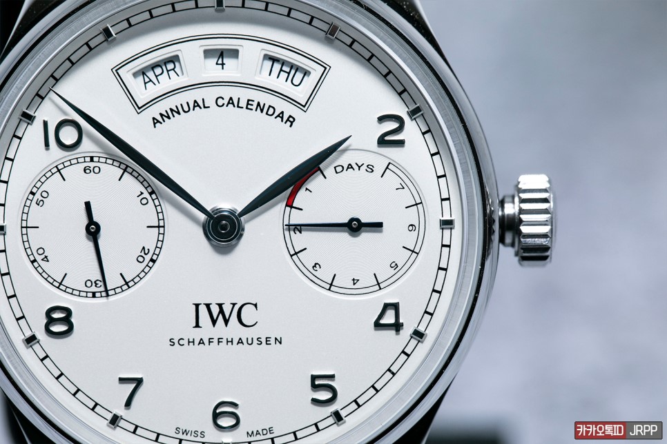IWC 포르투기저 세븐데이즈 애뉴얼캘린더 화이트다이얼 레플리카시계 리뷰!! IWC Portuguese 7 Days Annual Calendar 짝퉁시계 Revi… 이미지 8