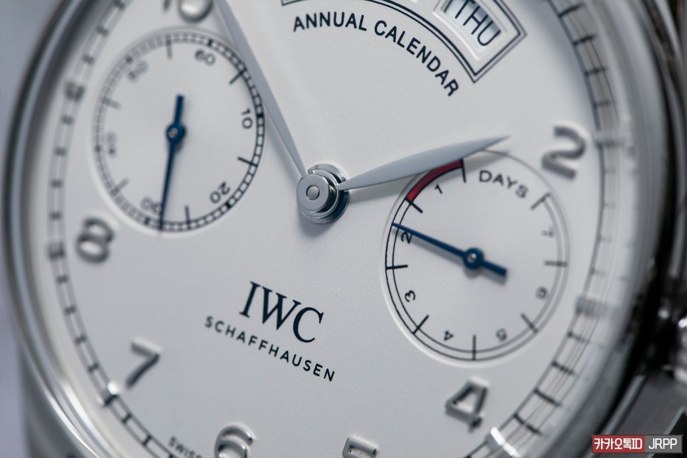 IWC 포르투기저 세븐데이즈 애뉴얼캘린더 화이트다이얼 레플리카시계 리뷰!! IWC Portuguese 7 Days Annual Calendar 짝퉁시계 Revi… 이미지 9