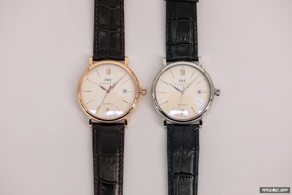 젠틀맨들을 위하여...... IWC 포르토피노 논크로노 스틸&핑크골드 2종 레플리카시계 리뷰!! IWC Portofino Nonchrono SS&PG 짝퉁시계… 이미지 1