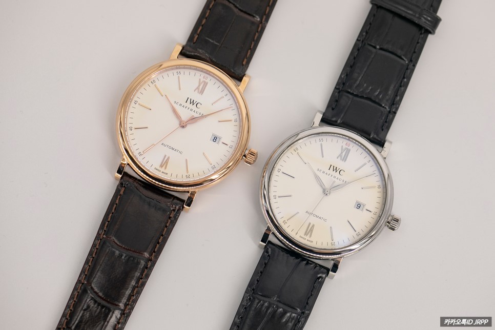 젠틀맨들을 위하여...... IWC 포르토피노 논크로노 스틸&핑크골드 2종 레플리카시계 리뷰!! IWC Portofino Nonchrono SS&PG 짝퉁시계… 이미지 2