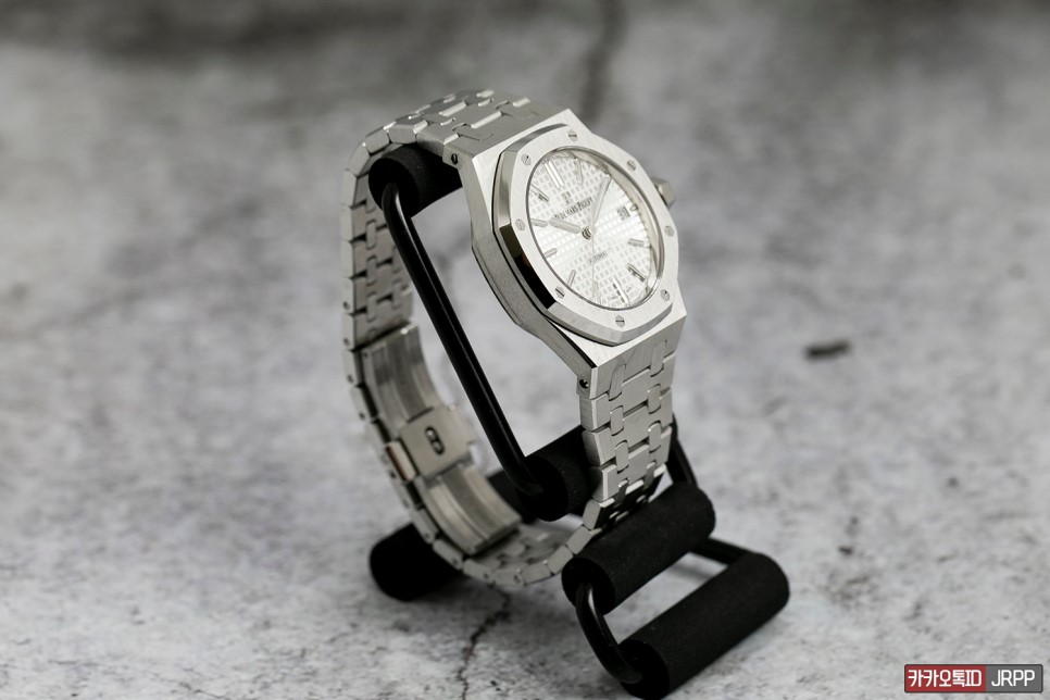 AP 15450 데이트윌 개선 (AudemarsPiguet Royaloak 15450 Silver DW Modified) 이미지 3
