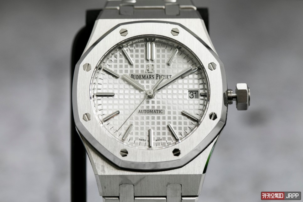 AP 15450 데이트윌 개선 (AudemarsPiguet Royaloak 15450 Silver DW Modified) 이미지 4