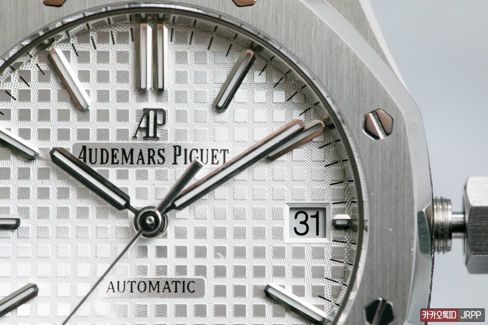 AP 15450 데이트윌 개선 (AudemarsPiguet Royaloak 15450 Silver DW Modified) 이미지 5