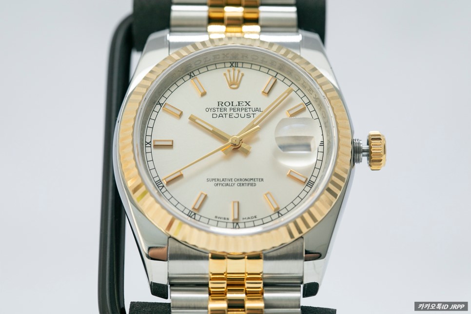D.A.T.E.J.U.S.T 롤렉스 데이저스트36 옐로우골드 콤비 실버바 레플리카시계 리뷰!! Rolex Datejust36 SSYG Silver 짝퉁시계 짭퉁… 이미지 5