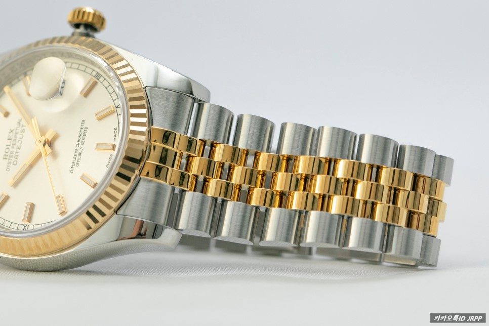 D.A.T.E.J.U.S.T 롤렉스 데이저스트36 옐로우골드 콤비 실버바 레플리카시계 리뷰!! Rolex Datejust36 SSYG Silver 짝퉁시계 짭퉁… 이미지 6