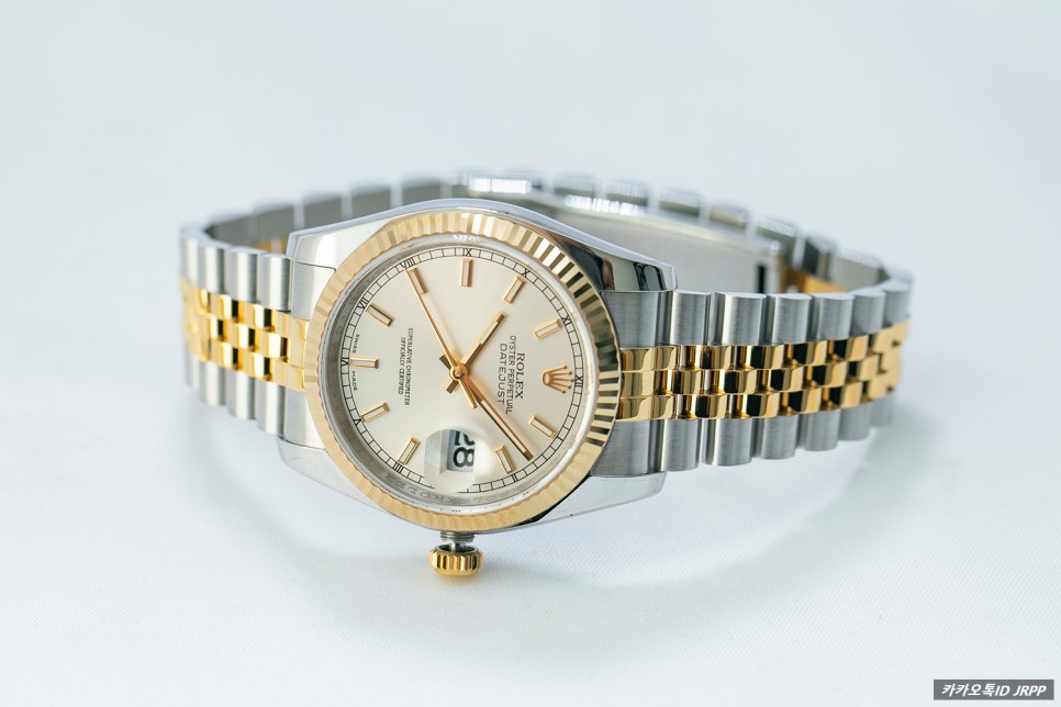 D.A.T.E.J.U.S.T 롤렉스 데이저스트36 옐로우골드 콤비 실버바 레플리카시계 리뷰!! Rolex Datejust36 SSYG Silver 짝퉁시계 짭퉁… 이미지 8