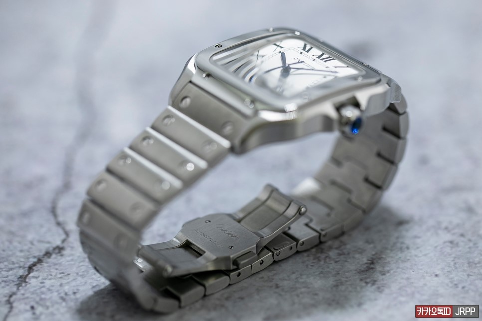 까르띠에 산토스 2018 라지 브레이슬릿 레플리카시계 리뷰 - Cartier SANTOS Large Bracelet 짝퉁 짭퉁 Review!! - 링크 조작에… 이미지 8
