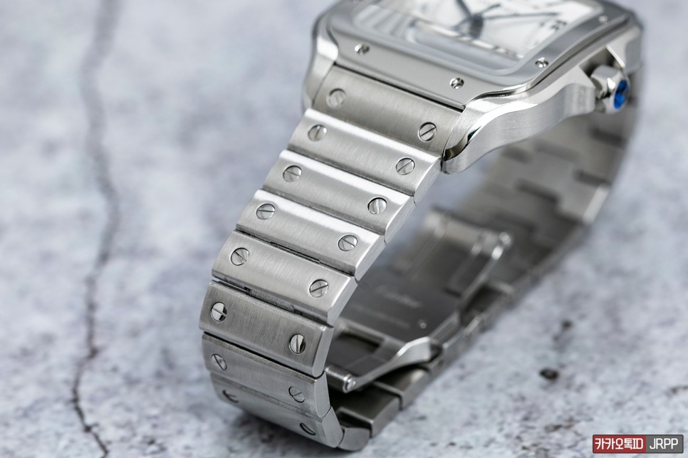 까르띠에 산토스 2018 라지 브레이슬릿 레플리카시계 리뷰 - Cartier SANTOS Large Bracelet 짝퉁 짭퉁 Review!! - 링크 조작에… 이미지 11