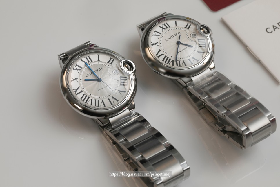까르띠에 발롱블루 42 오토메틱 격돌! 가격대가 다른 두 시계를 보면서 드는 생각. Cartier Ballon Bleu 42mm Automatic 레플리카시계… 이미지 1