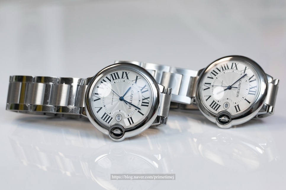까르띠에 발롱블루 42 오토메틱 격돌! 가격대가 다른 두 시계를 보면서 드는 생각. Cartier Ballon Bleu 42mm Automatic 레플리카시계… 이미지 3
