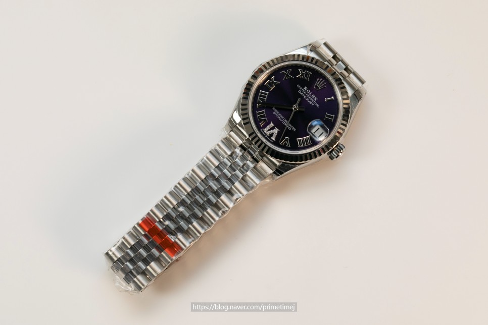 롤렉스 레이디 데이저스트 31 오베르진(퍼플) 다이아인덱스 신형 레플리카시계 평가 Rolex Lady Datejust 31 Aubergine(Purple) Di… 이미지 5
