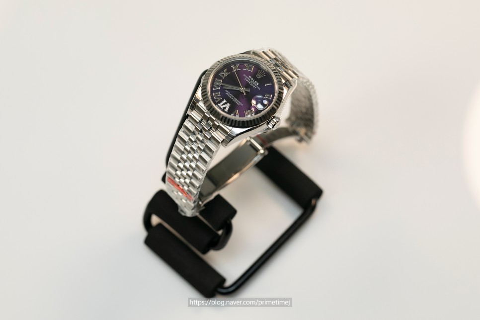 롤렉스 레이디 데이저스트 31 오베르진(퍼플) 다이아인덱스 신형 레플리카시계 평가 Rolex Lady Datejust 31 Aubergine(Purple) Di… 이미지 8