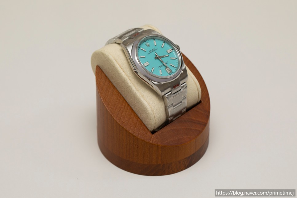 롤렉스 오이스터퍼페츄얼 41 티파니 터콰이즈다이얼 감별포인트 및 리뷰 How To Spot ROLEX Oyster Perpetual Tiffany Turquoi… 이미지 4