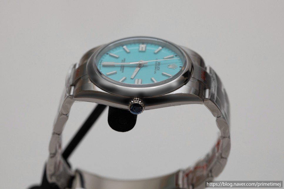 롤렉스 오이스터퍼페츄얼 41 티파니 터콰이즈다이얼 감별포인트 및 리뷰 How To Spot ROLEX Oyster Perpetual Tiffany Turquoi… 이미지 8