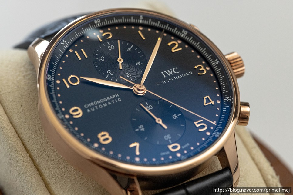 완전한 최적화! 인지도가 거의없어 오히려 매력적인 IWC 포르투기저 371415 로즈골드금통 레플리카시계 리뷰 이미지 6
