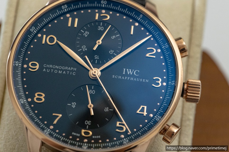 완전한 최적화! 인지도가 거의없어 오히려 매력적인 IWC 포르투기저 371415 로즈골드금통 레플리카시계 리뷰 이미지 17